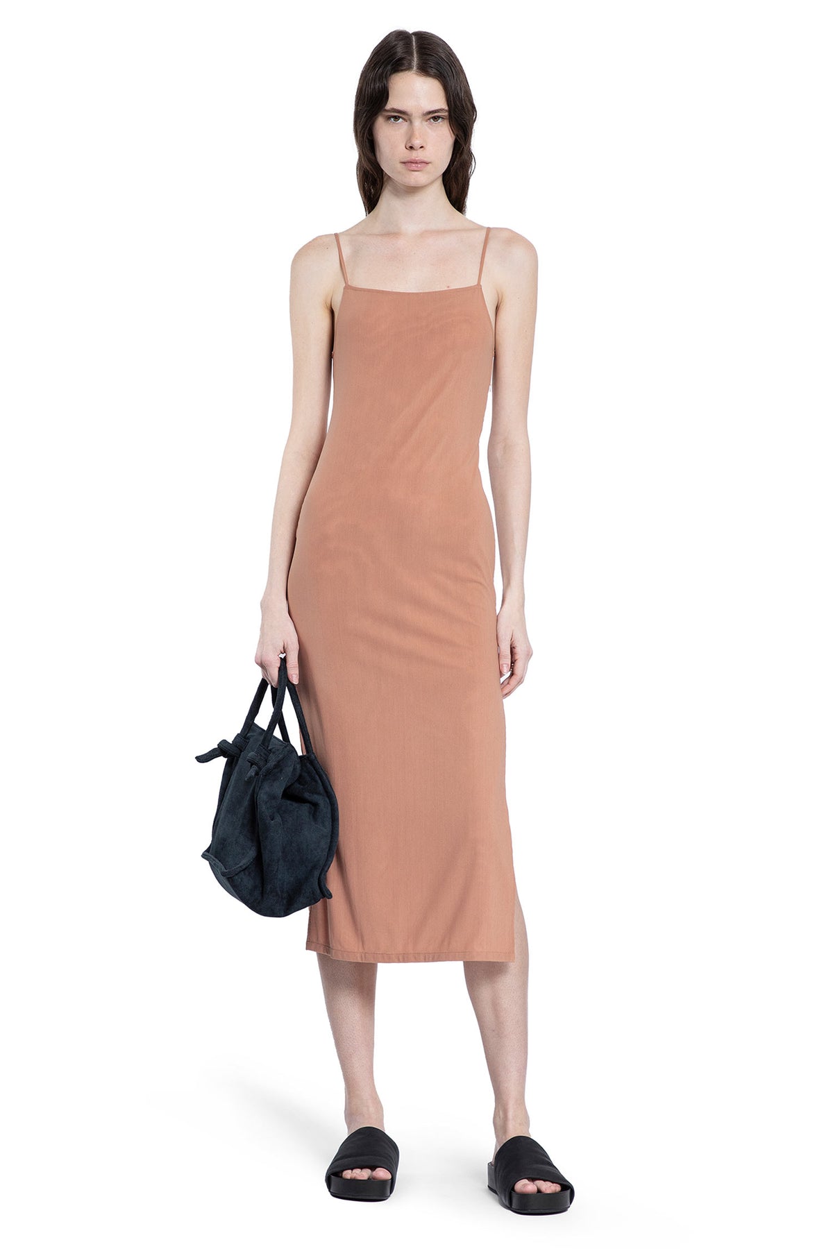 side boob dress Side-boob Slip Dress in Double Mesh – Lisa Von Tang